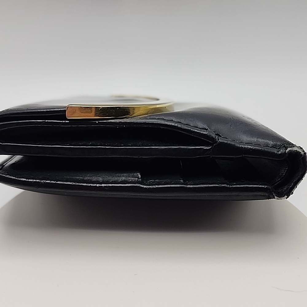 Gucci Midnight Leather Wallet with Gold Detail, Comes‎ With COA - Vintage - Picture 5 of 14